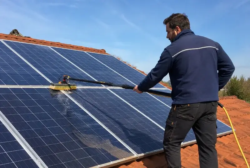 Nettoyage et entretien de panneaux solaires à Saint-Gérand-Croixanvec